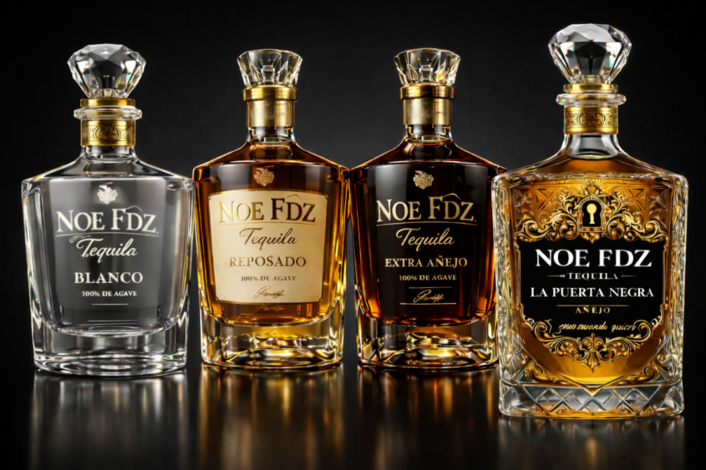 NOE FDZ Tequila Collection - Blanco, Reposado, Extra Añejo, La Puerta Negra Añejo